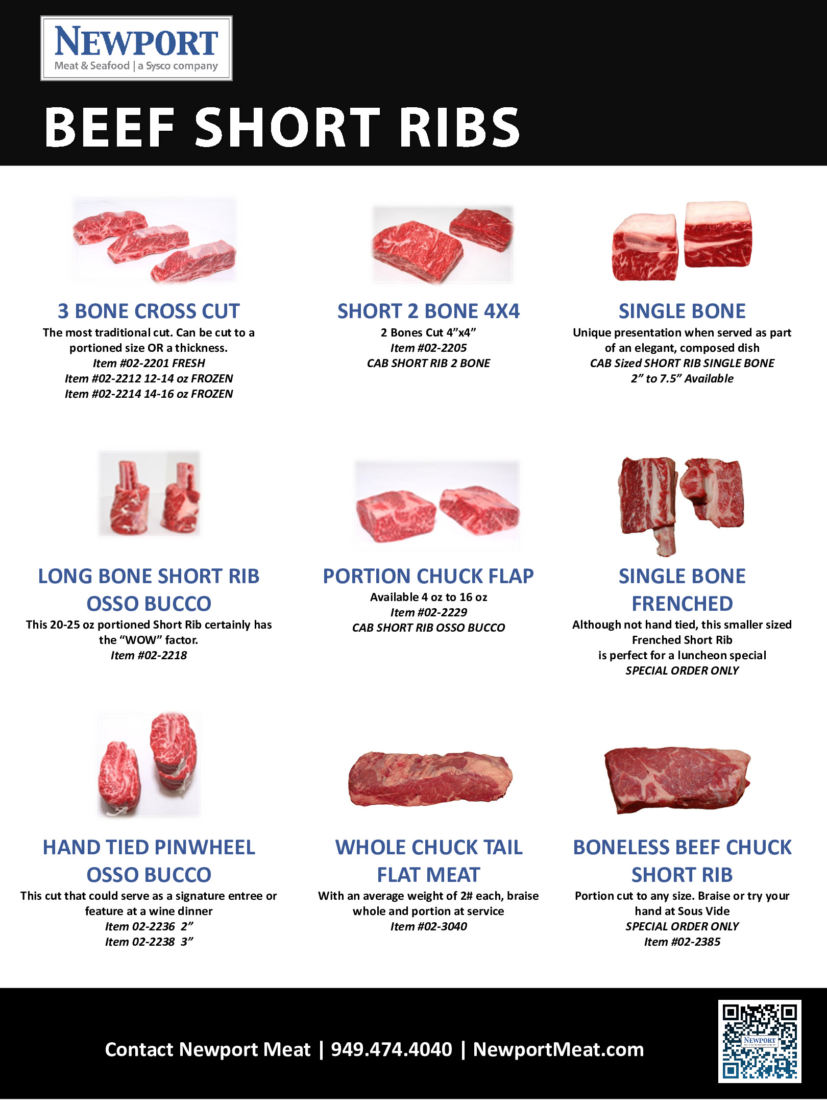 thumbnail of Newport Meat Short Ribs